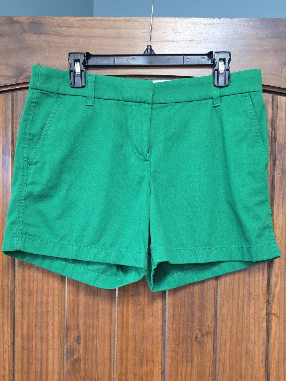 J. Crew Kelly Green Tailored Cotton Shorts - Size 8